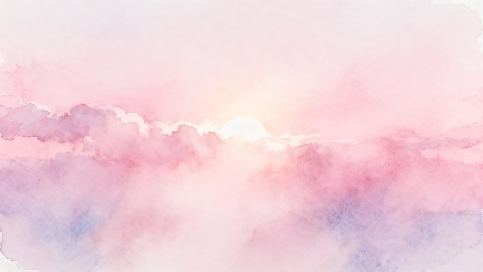 magical cotton candy pink sky with watercolor haze, soft sunlit glow, desktop wallpaper, 16:9, 4k resolution, no mockup, no device frame, no ui, no text, no watermark, no status bar, no bezel, no phone screen, no clock, no icons, no notch, plain wallpaper, clean background