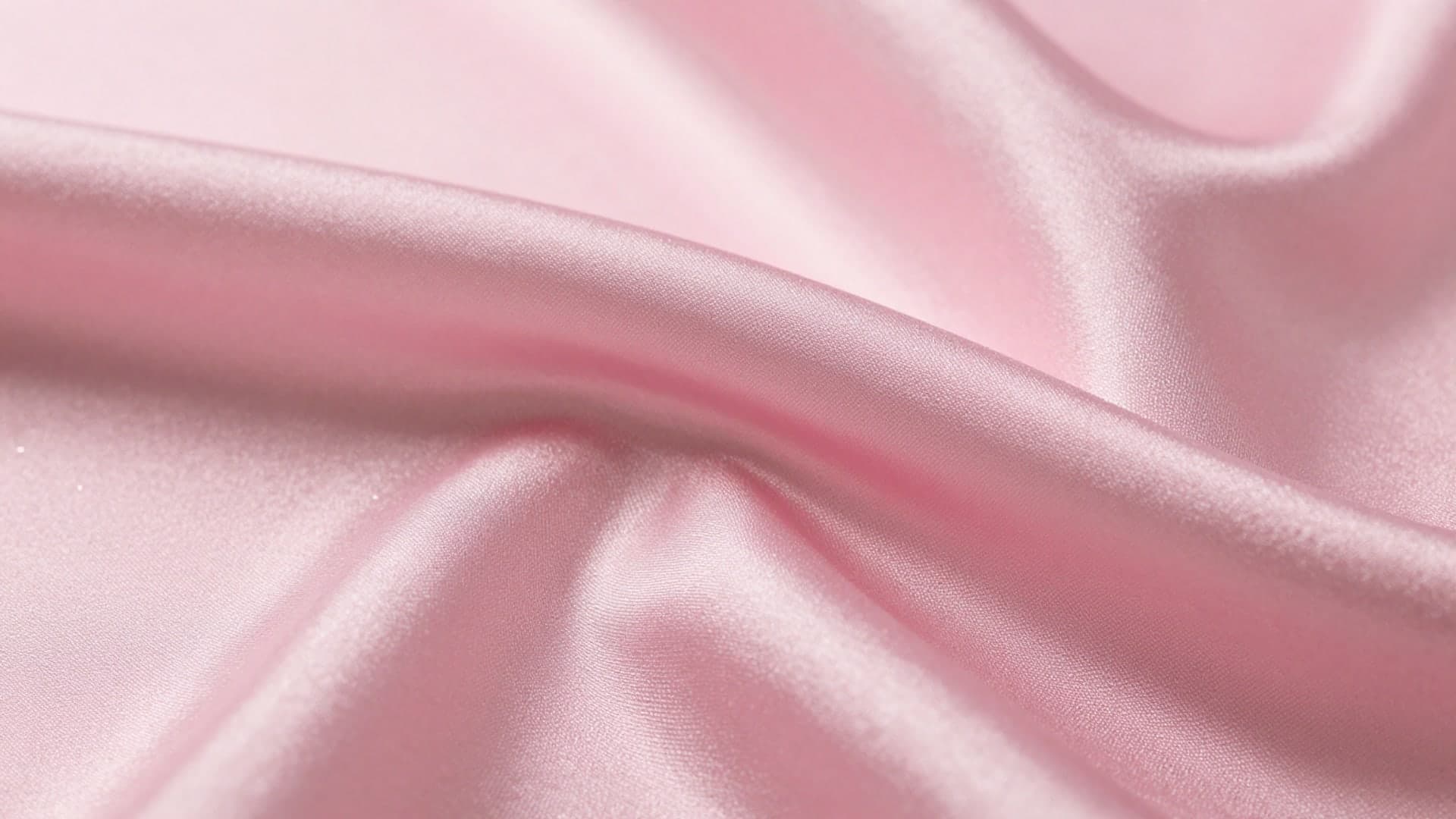 Soft pink shimmering silk fabric with glossy highlights.