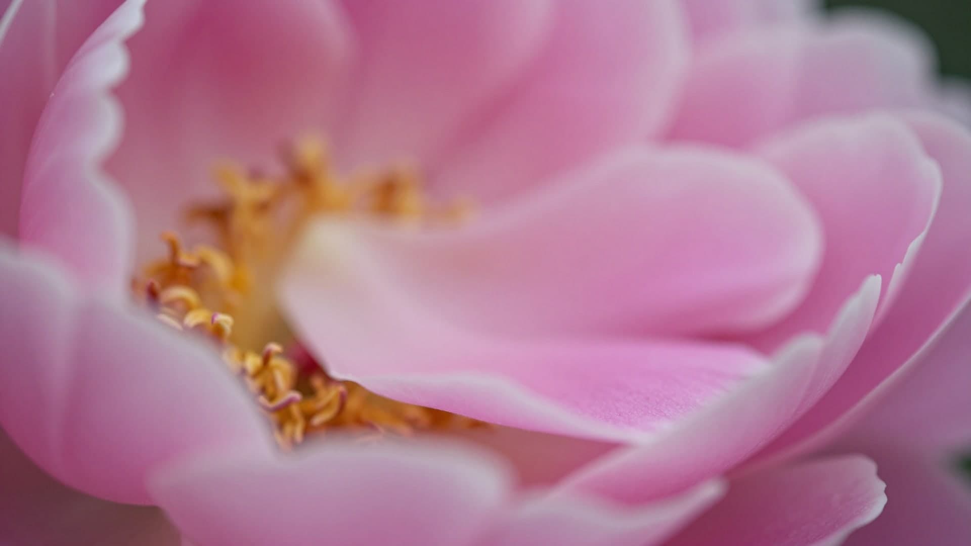 Soft close-up macro photograph of pink flower petals.