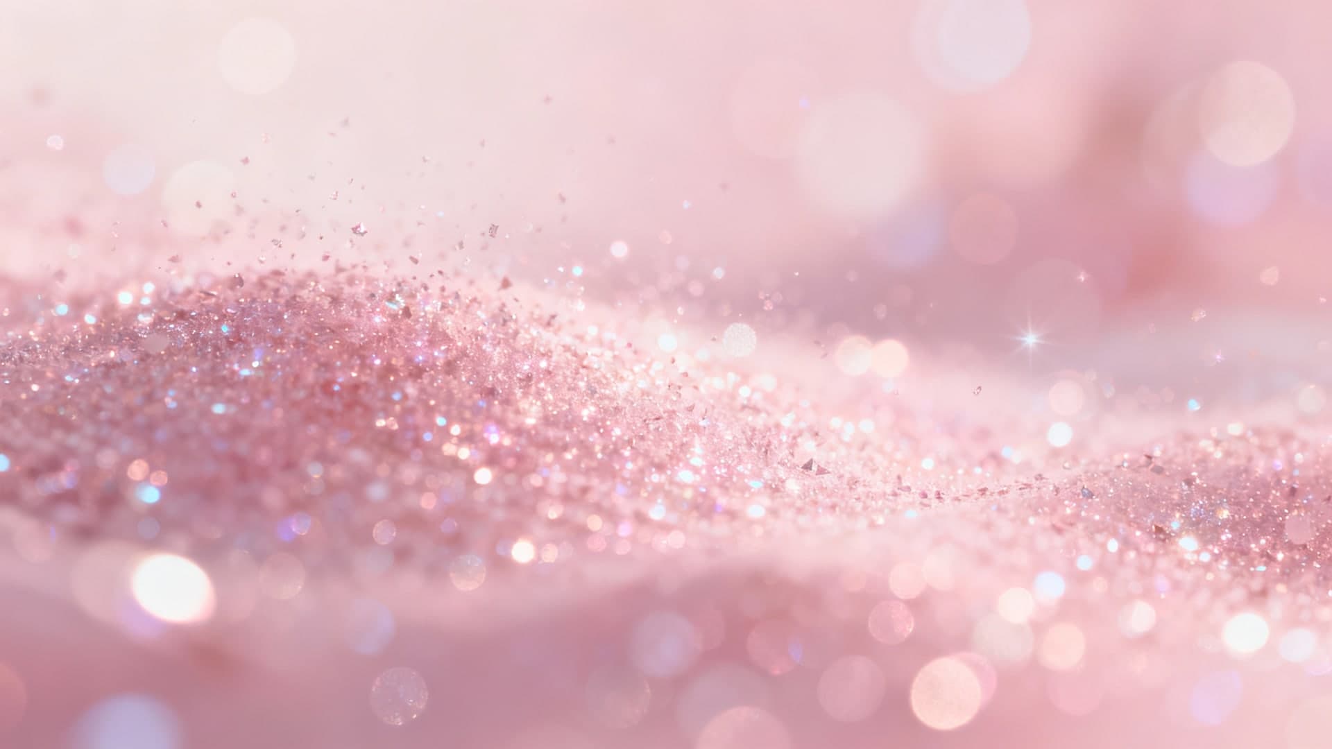 sparkling pink glitter texture with soft depth of field