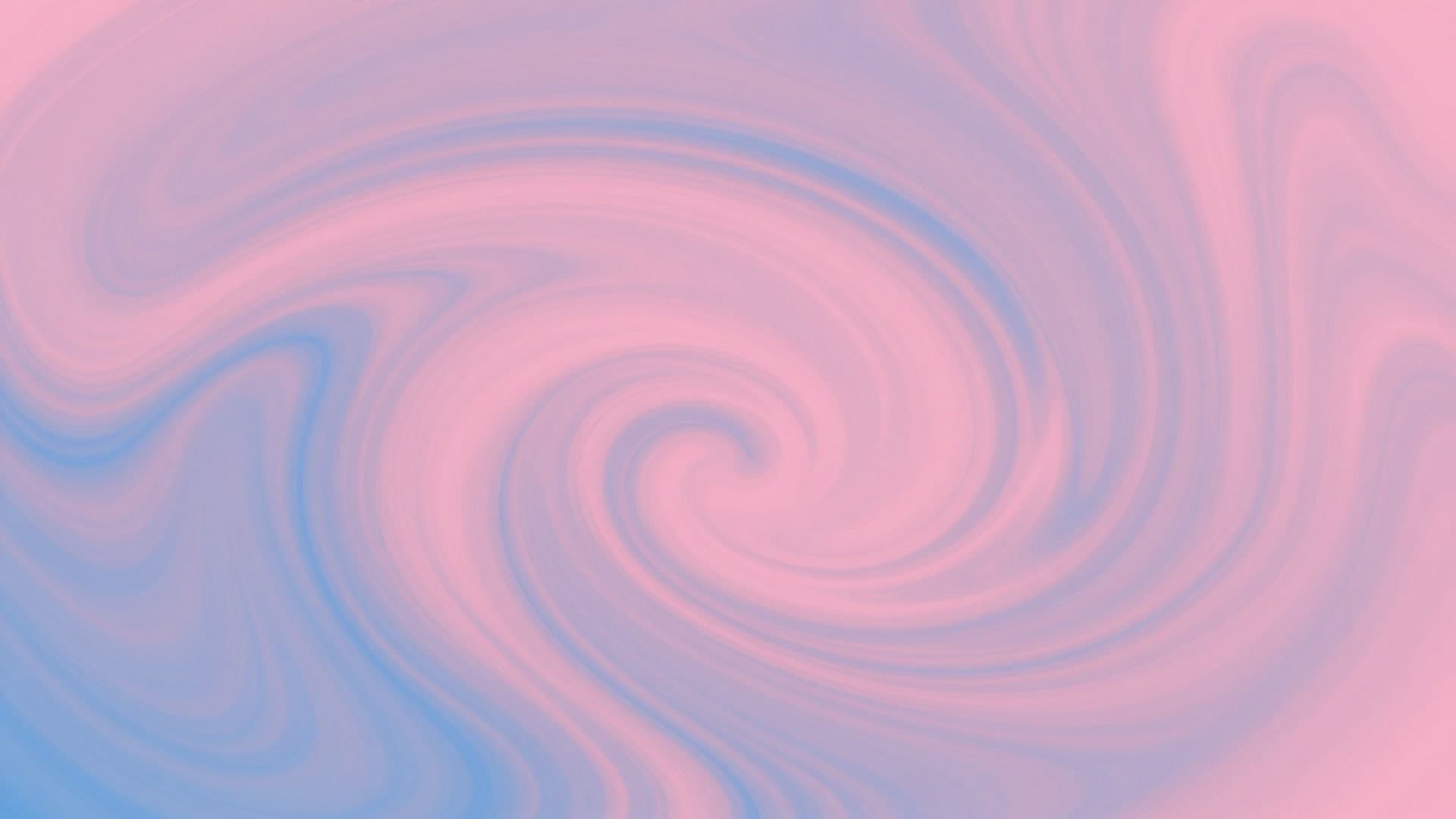 Fluid pink and blue liquid shapes creating dreamy abstract flow.