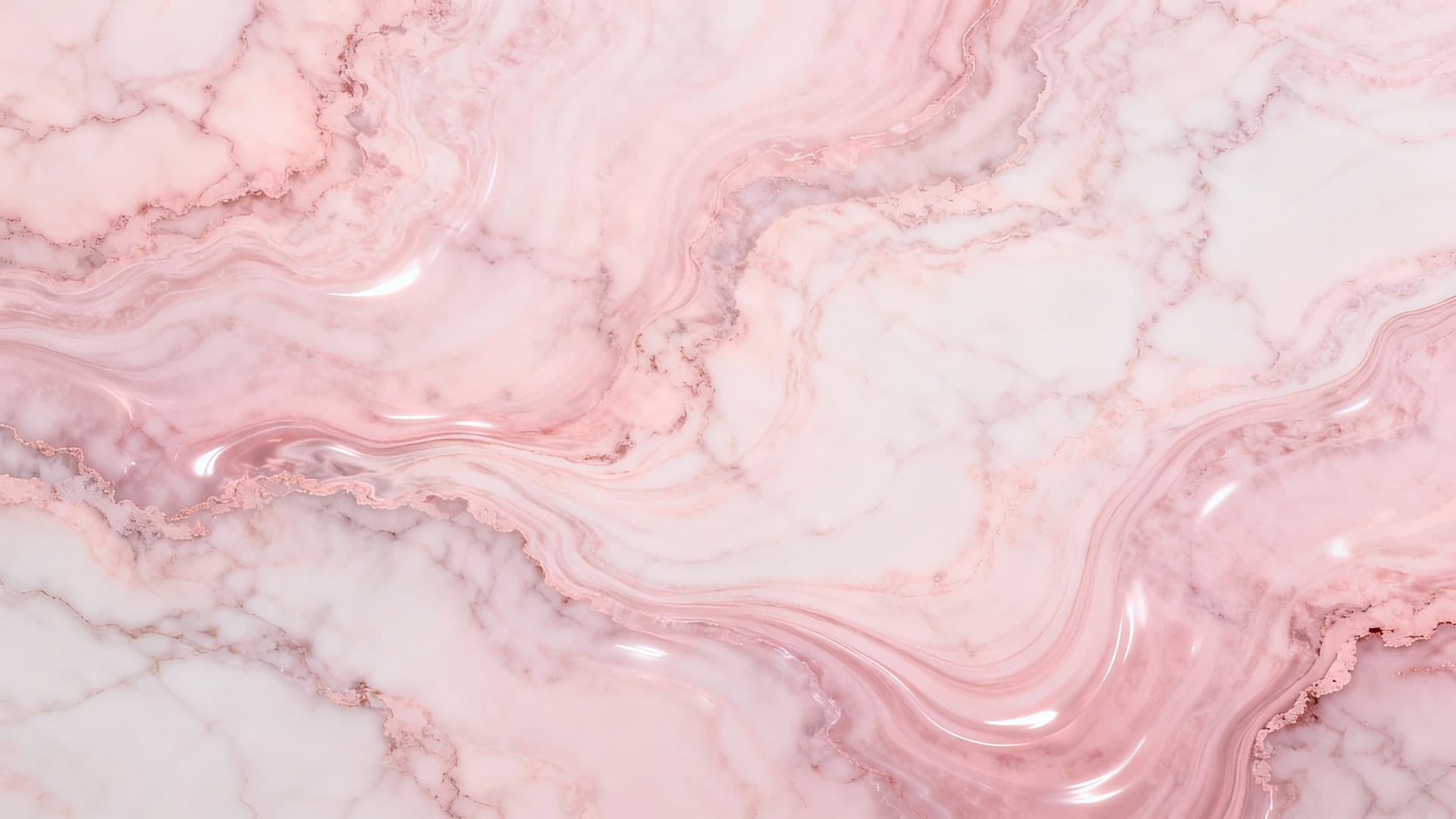 abstract marble pattern with pastel pink flowing veins